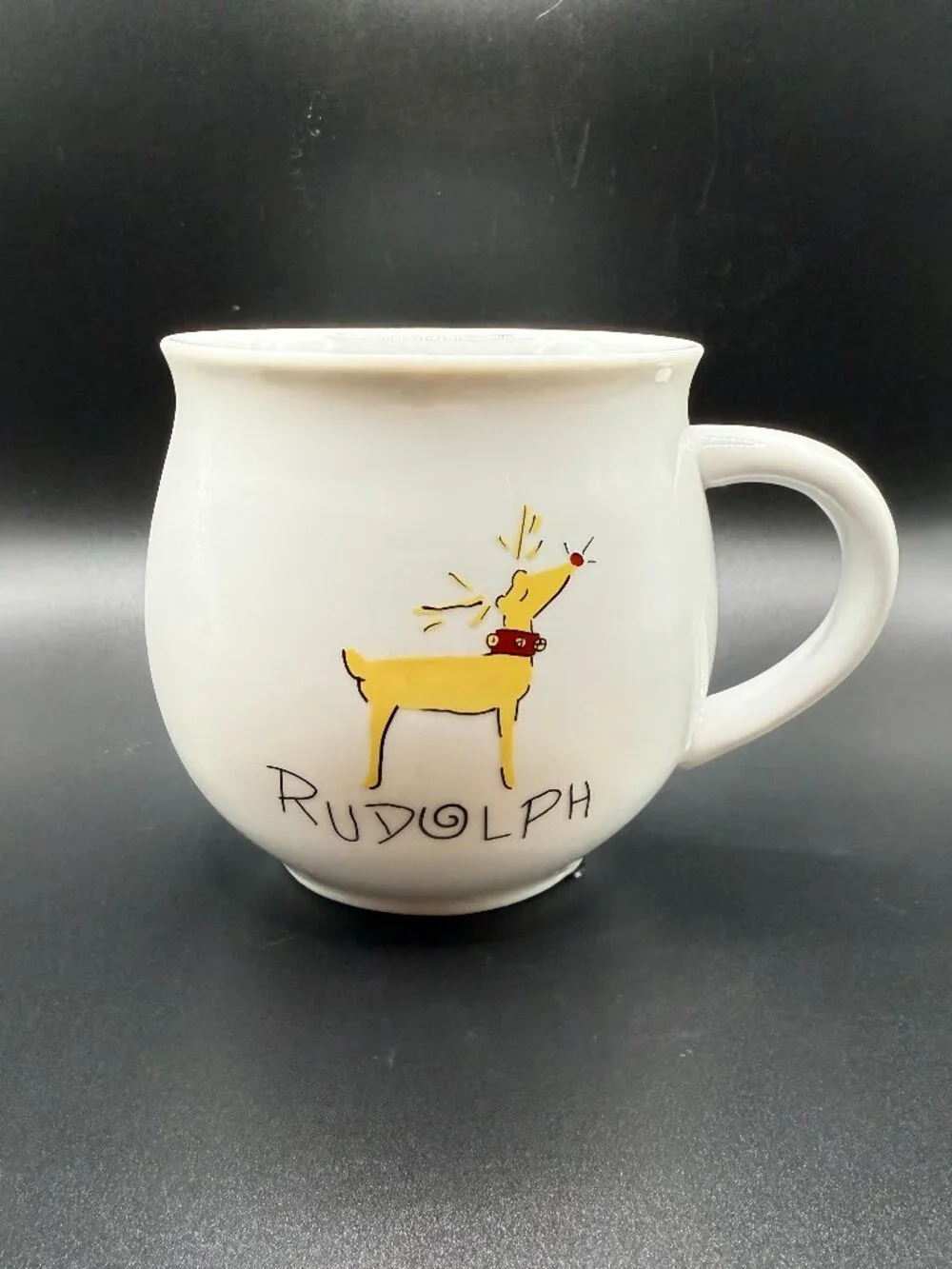 Pottery Barn 'Rudolf' Christmas Mug